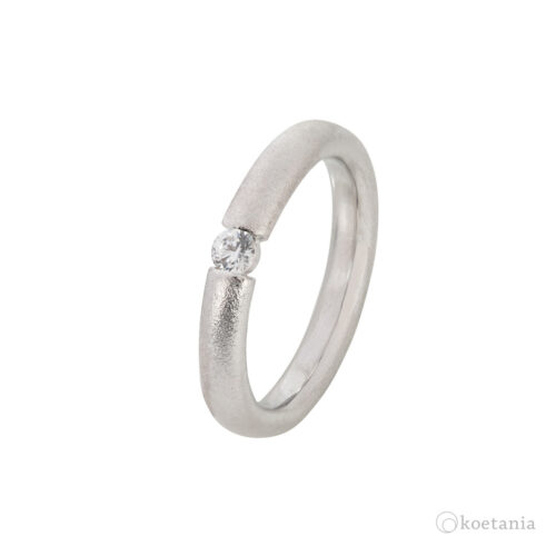 Alianza de boda forjada y personalizable diamante