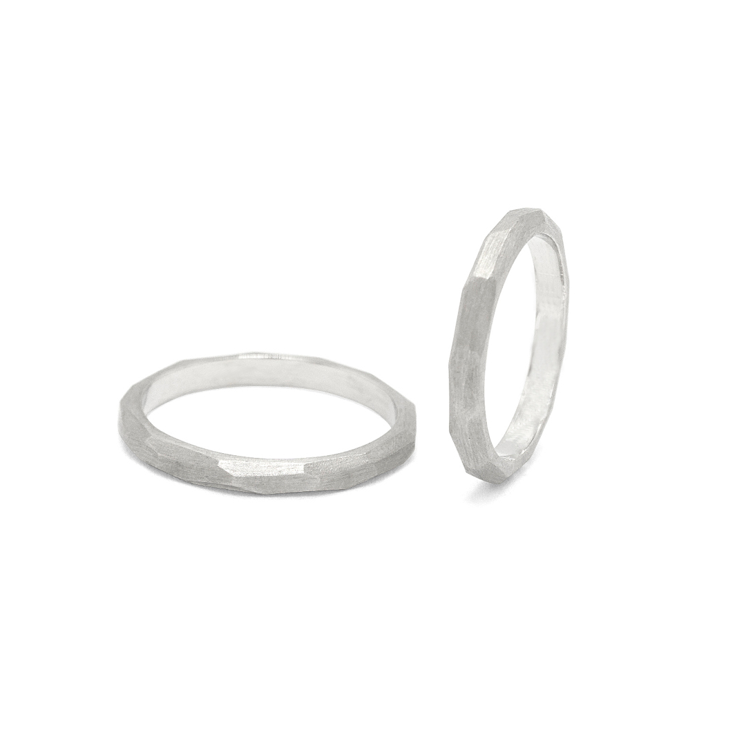 Anillo en plata mate S