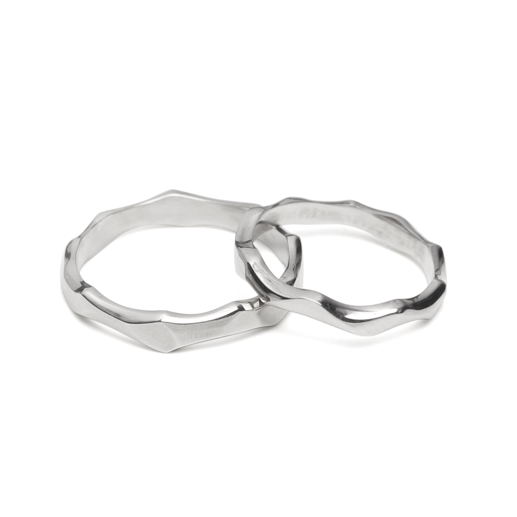 Anillo plata pulida L