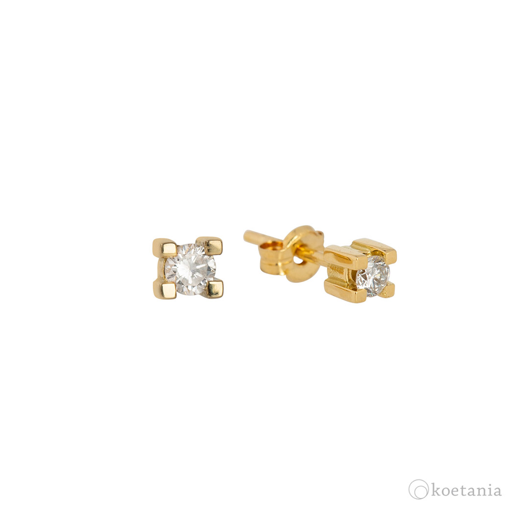 Pendientes Square Diamante 2,7 0,08ct