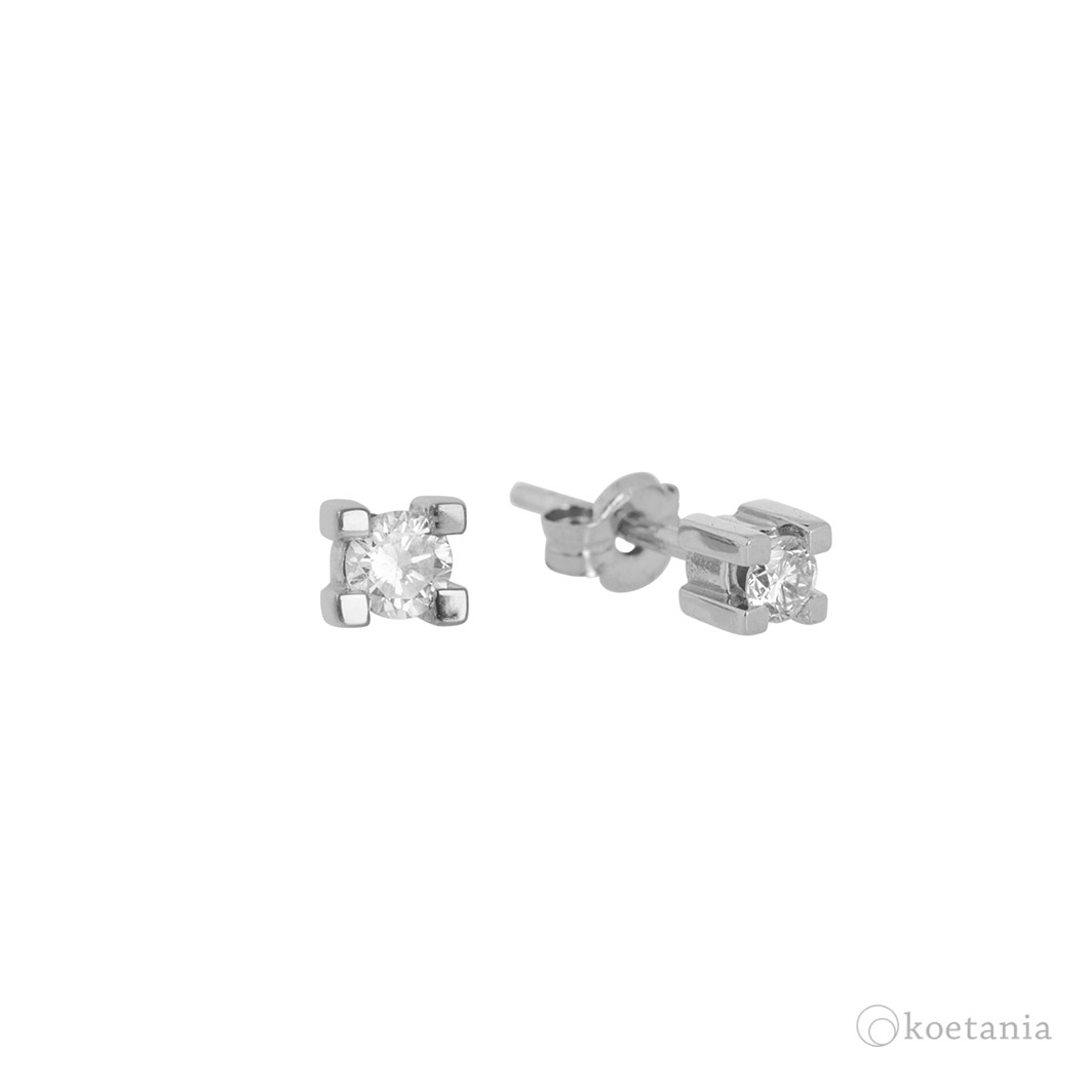 Pendientes Square Diamante 2,7 0,08ct - Imagen 3