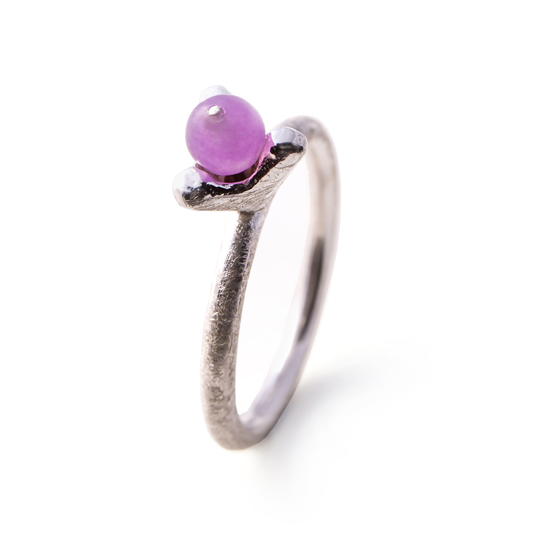 Anillo Cactus malva