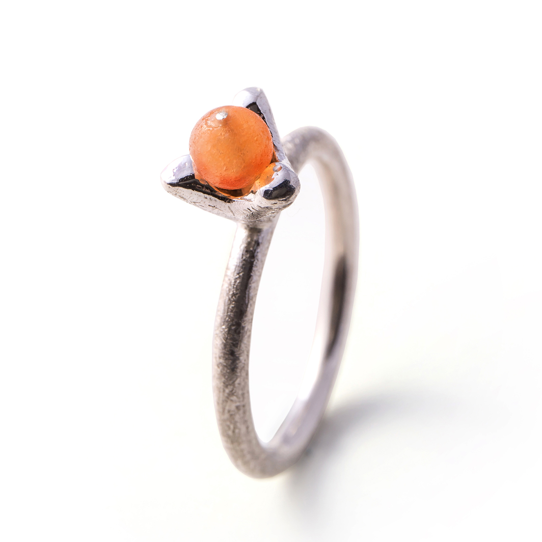 Anillo Cactus naranja