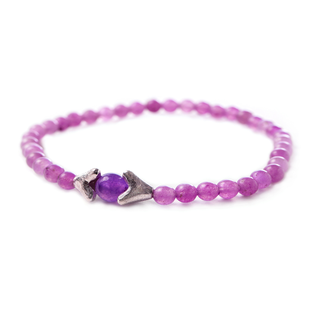 Brazalete Cactus malva