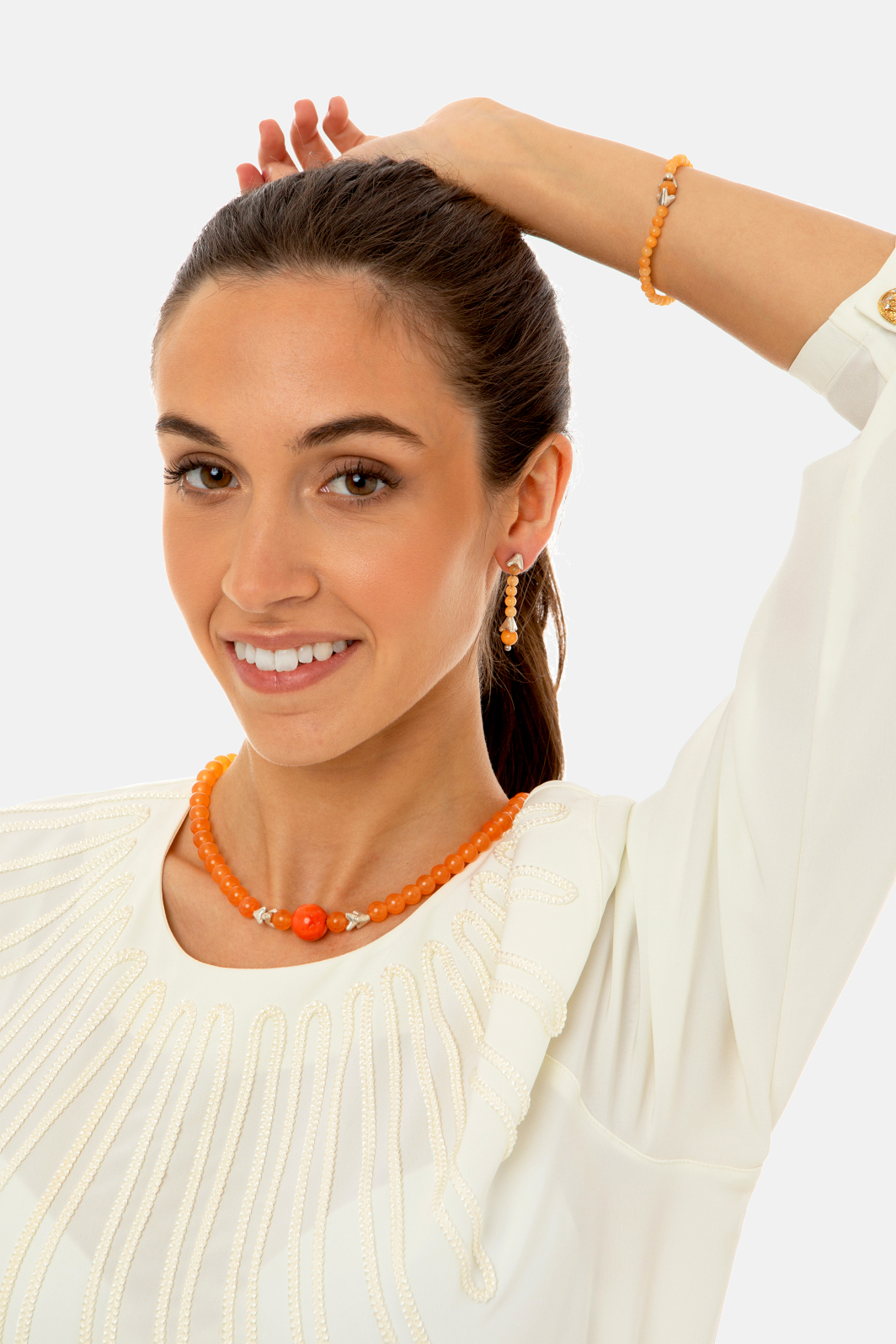 Collar Cactus naranja - Imagen 2