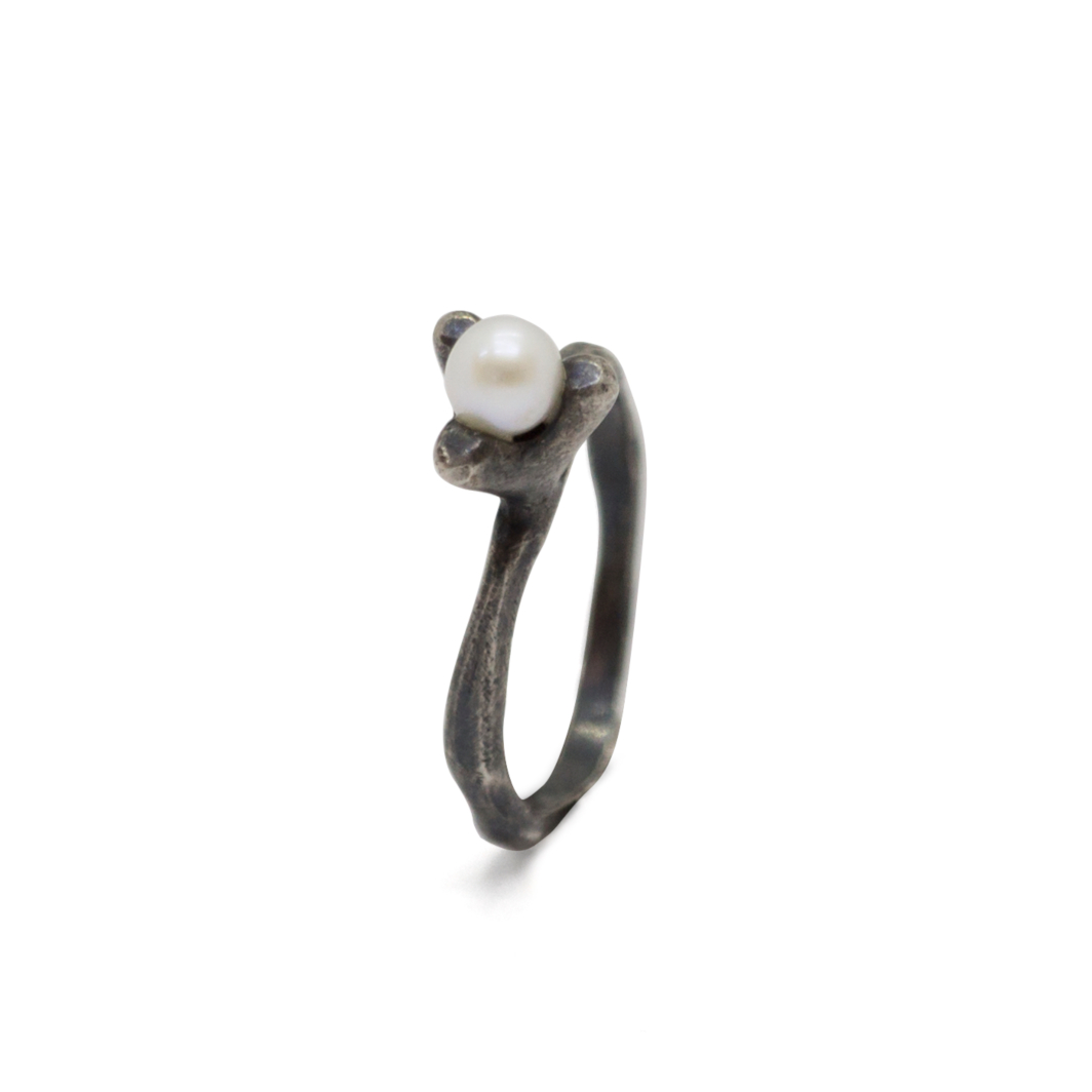 Anillo cactus perla blanca - Imagen 2