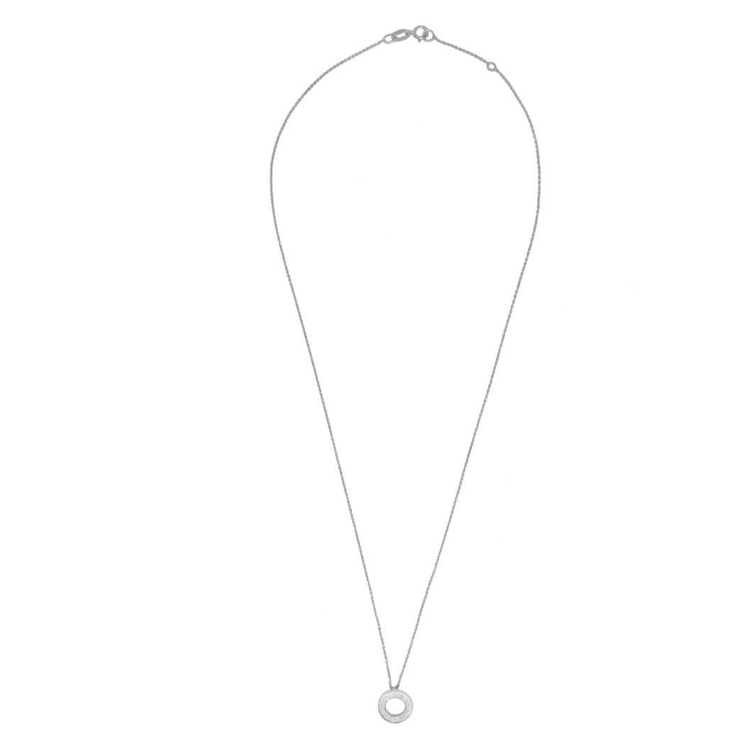 Collar oro blanco de 18kt