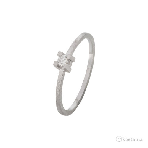 Anillo de compromiso Square Diamante 2.7mm