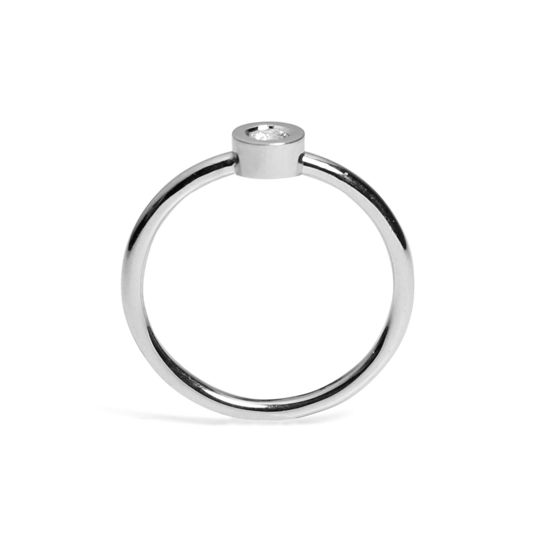 Anillo Cergeom Diamante 2,7mm 0,08ct - Imagen 2