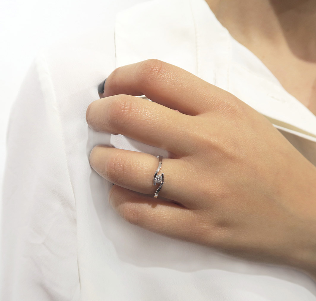 Anillo Isla Diamante 3,5 0,16ct - Imagen 3