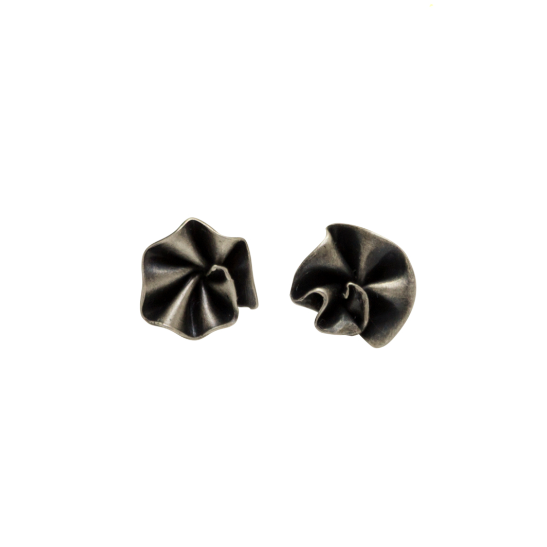 Pendientes botón flora