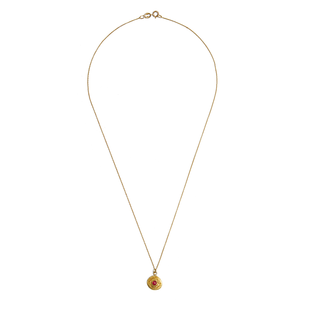 Collar Macaret rubí