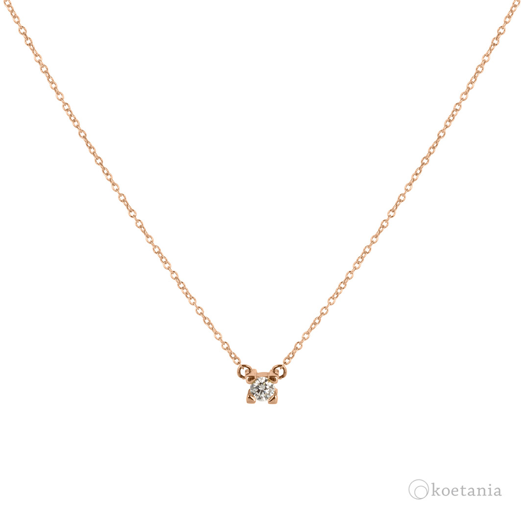 Colgante gargantilla Square Diamante 2,7mm 0,08ct cadena 2gr - Imagen 3